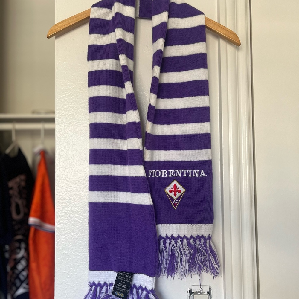 Vintage 90s Fiorentina soccer club scarf